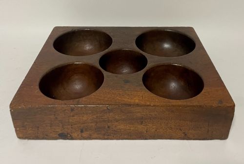 Antique Wooden Coin Tray