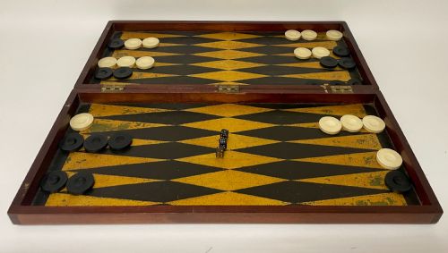 fig 1. Edwardian Backgammon Set