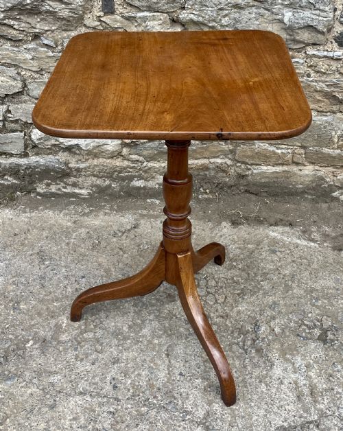 ?Georgian Mahogany Tilt Top Wine Table