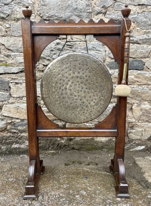 Victorian Oak Dinner Gong