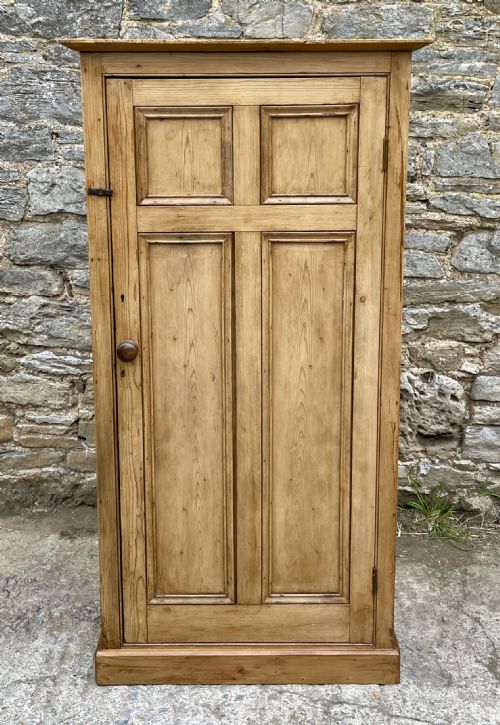 Antique Stripped Pine Larder Cupboard