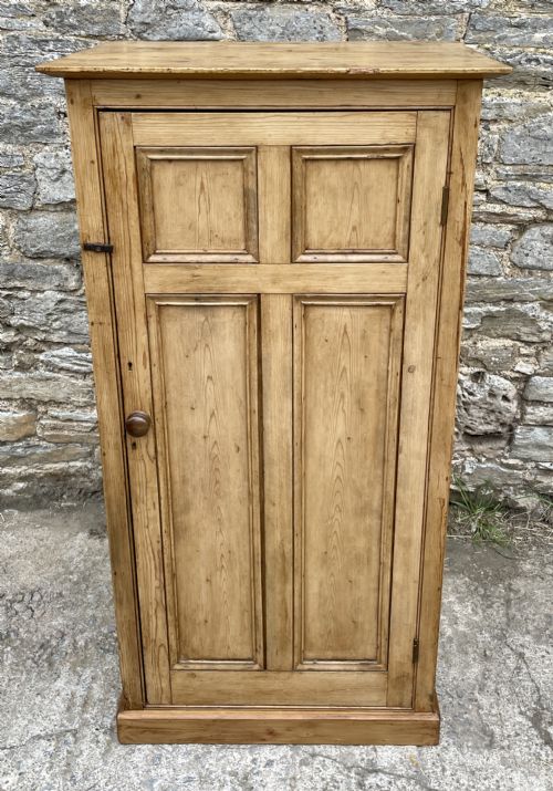 fig 1. Antique Stripped Pine Larder Cupboard
