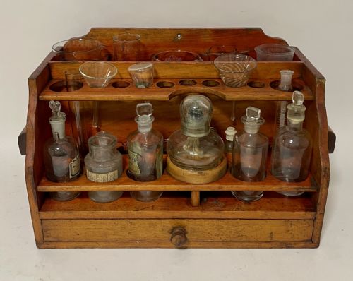 Antique Pine Apothecary Laboratory Stand