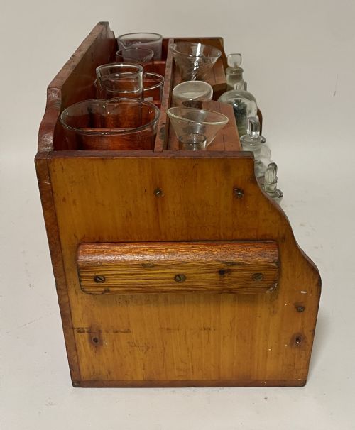 fig 3. Antique Pine Apothecary Laboratory Stand