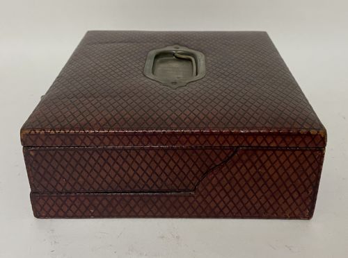 fig 2. Antique Leather Writing Box