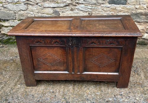 fig 1. 18th Century Oak Coffer