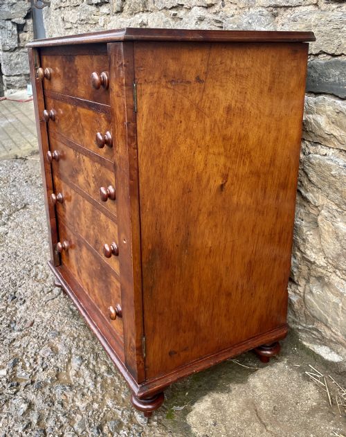 fig 2. Victorian Yew Wood Wellington Chest