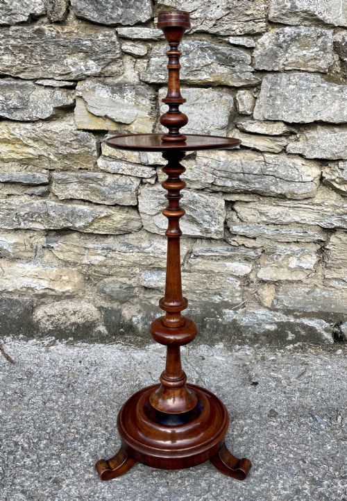 fig 1. Victorian Mahogany Candle Stand
