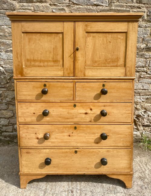 Antique Pine Housekeepers Cupboard