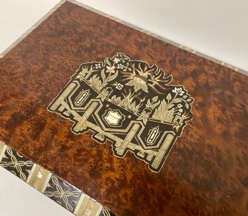 fig 2. Antique Inlaid Writing Slope