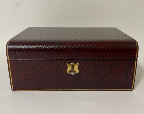 fig 1. Antique Leather Jewellery Box