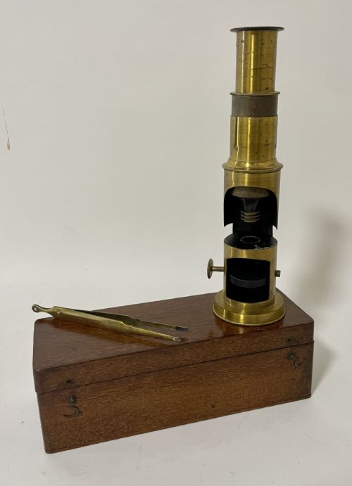 Antique Brass Field Microscope