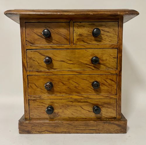 Antique Miniature Chest of Drawers in Original Painted Finish