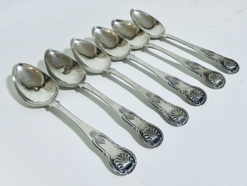 Set of Six Georgian Scottish Tablespoons