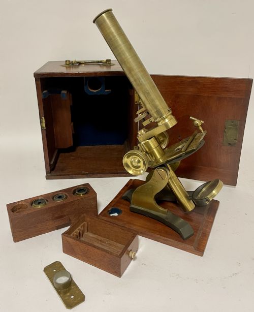 Victorian Brass Bar Limb Microscope