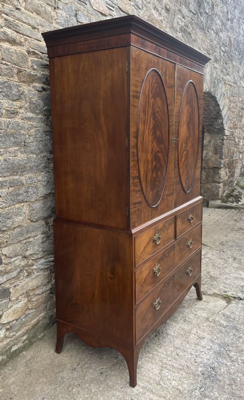 fig 2. Georgian Mahogany Linen Press