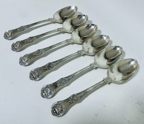 Set of Six Georgian Silver Tablespoons