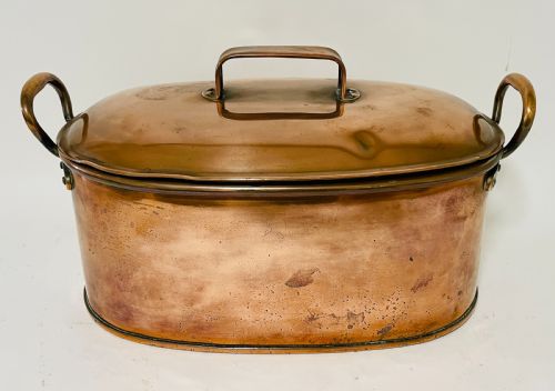 Antique Copper Fish Kettle