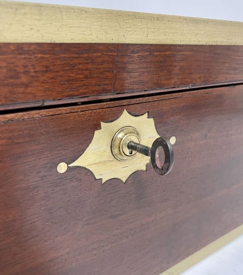 fig 1. Georgian Mahogany Military Writing Slope