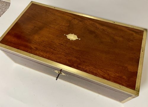 fig 2. Georgian Mahogany Military Writing Slope