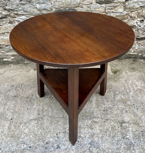 Antique Oak Cricket Table