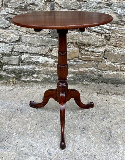 Georgian Mahogany Tilt Top Wine Table