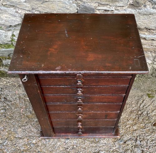 fig 1. Antique Wellington Style Workshop Drawers