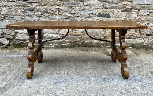 fig 1. 18th Century Spanish Walnut Table