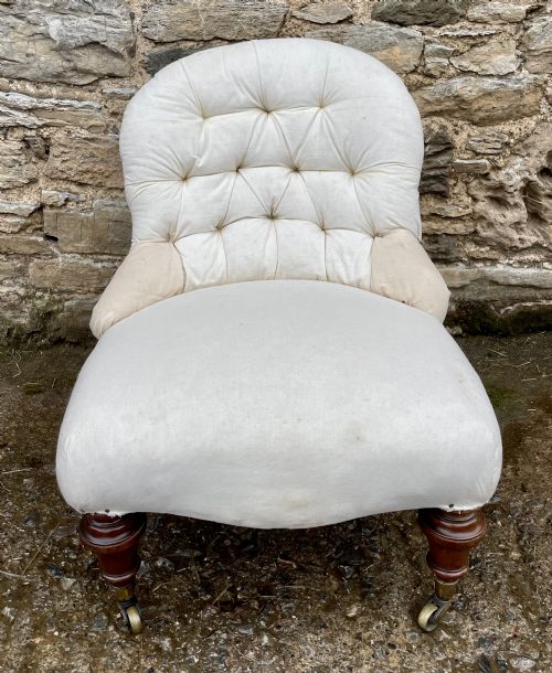 fig 1. Victorian Howard Style Occasional Chair