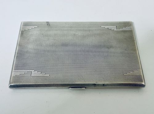 Art Deco Silver Cigarette Case