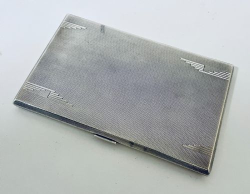 fig 1. Art Deco Silver Cigarette Case