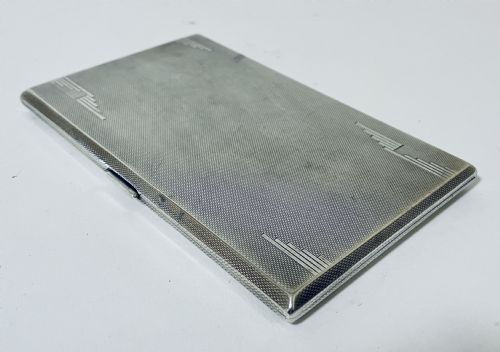 fig 2. Art Deco Silver Cigarette Case