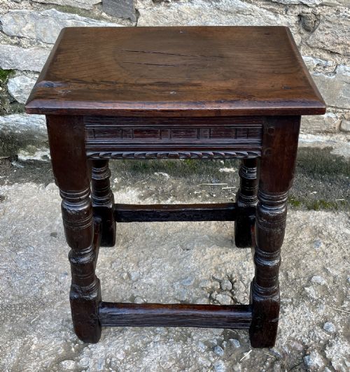 17th Century Oak Joint Stool
