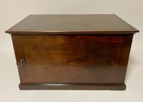 Georgian Mahogany Estate Cupboard Possibly Military