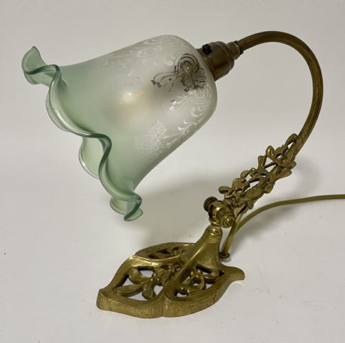 fig 2. Antique Art Nouveau Style Brass Light