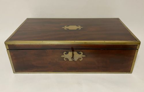 Georgian Mahogany Writing Slope with Secret Drawers