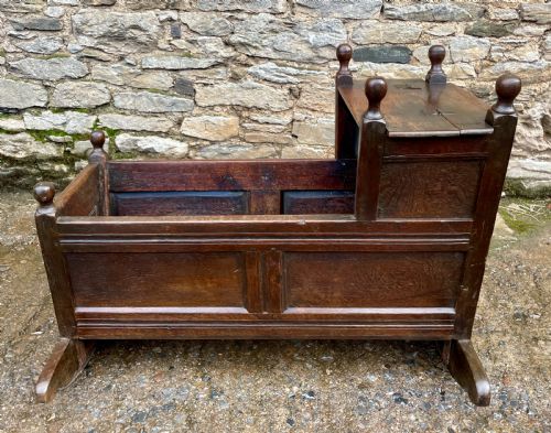 18th Century Oak Cradle