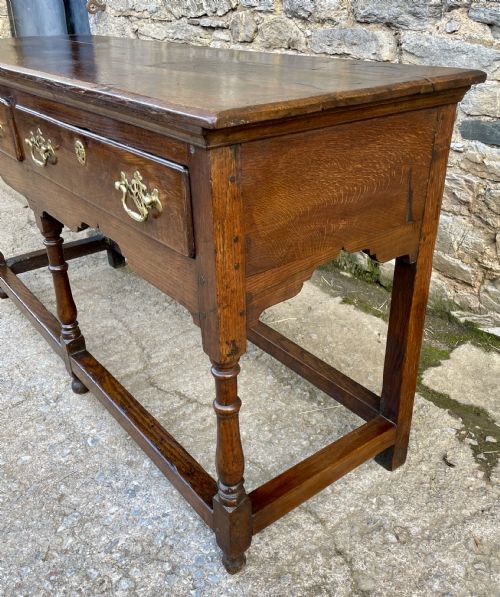 GEORGIAN OAK DRESSER BASE - ADDITIONAL PHOTO 14