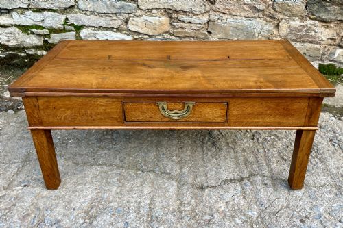 Antique Oak Fold-over Coffee Table