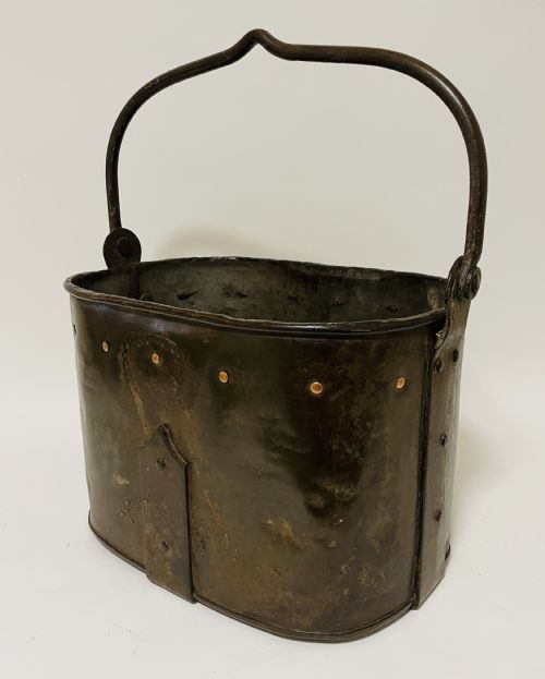 fig 1. Arts and Crafts Steel and Copper Coal Bucket