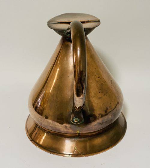 fig 1. Large Antique Lidded Copper Jug