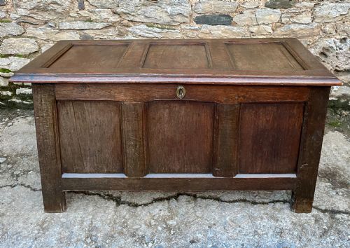 18th Century Oak Panelled Coffer