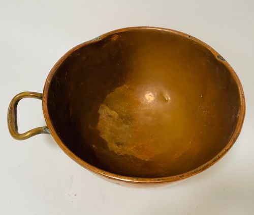 fig 2. Antique Copper Chocolate Mixing Bowl