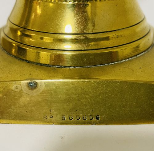 fig 2. Pair of Victorian 'Diamond Princess' Brass Candlesticks