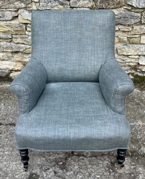 Antique French Upholstered Armchair