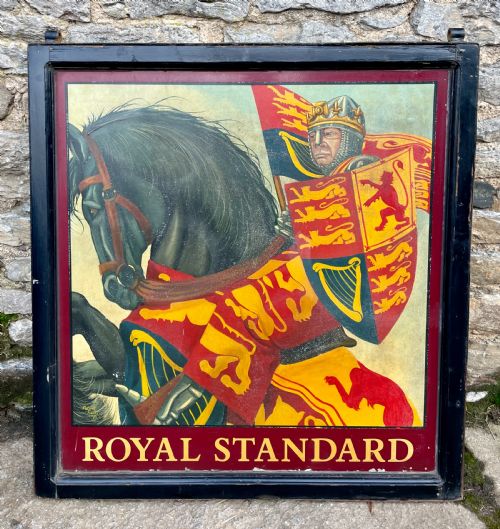 Original Double Sided Royal Standard Pub Sign