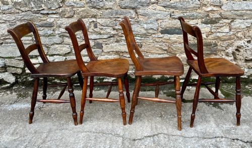 fig 3. Set of 4 Victorian Kitchen Chairs