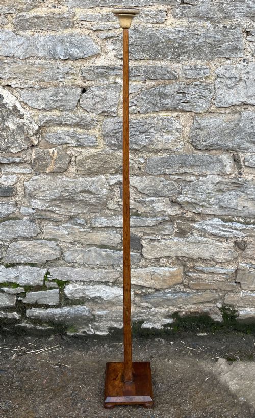 Tall Antique Oak Hat or Wig Stand