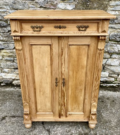 fig 1. Antique Continental Pine Cupboard