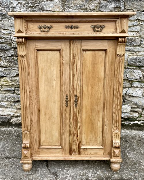 fig 2. Antique Continental Pine Cupboard